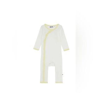 Molo Ivory and Lemon Kids One piece.  Euro 62 is 3 to 6 mos